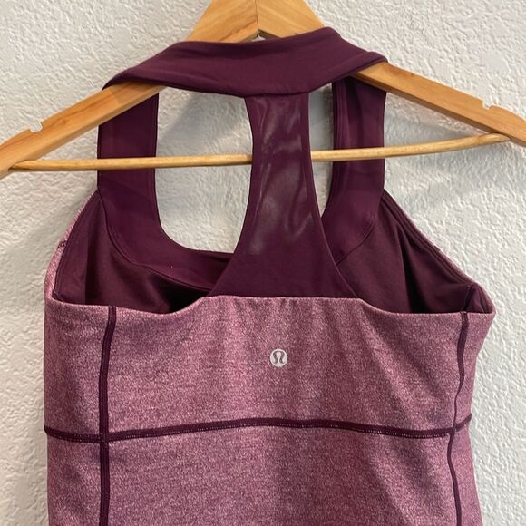 Lululemon Scoop Neck Tank in Heathered Plum Purple Size 8 - Picture 5 of 8